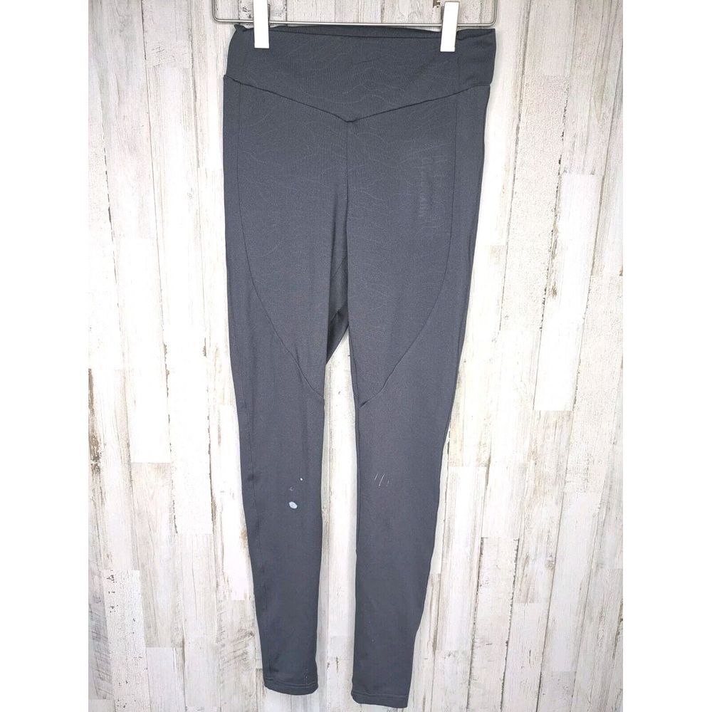 Gymshark Lustre Leggings Athletic Pants Women's Medium GLLG3677 Navy Spellout